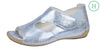 Waldlaufer 342004 Heliett Back in Sandal Sky Blue Metallic Leather - elevate your sole