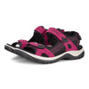 Ecco Offroad W 069563 51760 Ladies Sangria And Fig Leather Arch Support Touch Fastening Sandals
