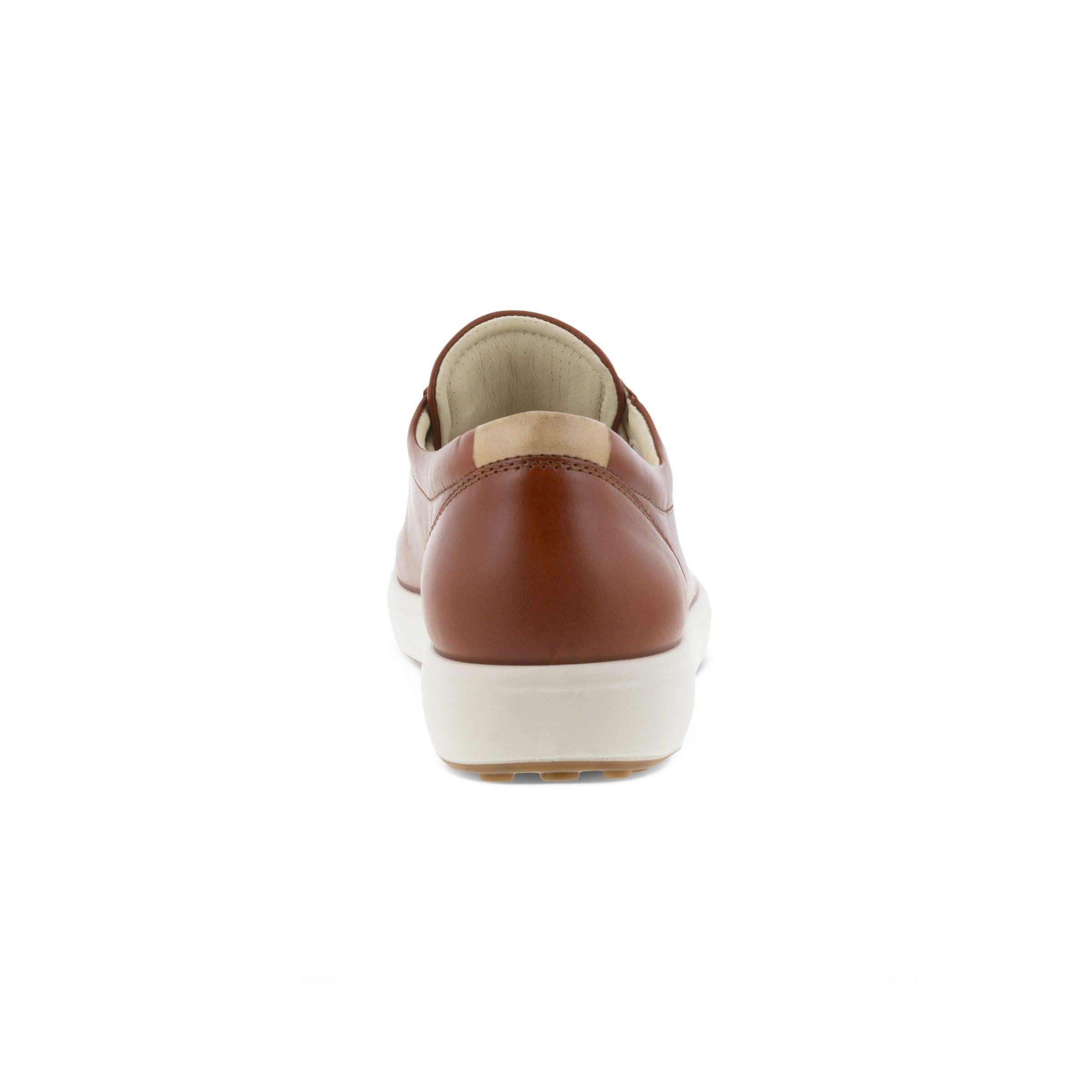 Ecco Soft 7 430003 01053 Ladies Cognac Leather Arch Support Lace Up Shoes