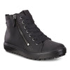 Ecco Soft 7 Tred GTX Hi 450163 02001 Ladies Black Nubuck Waterproof Arch Support Zip & Lace Ankle Boots