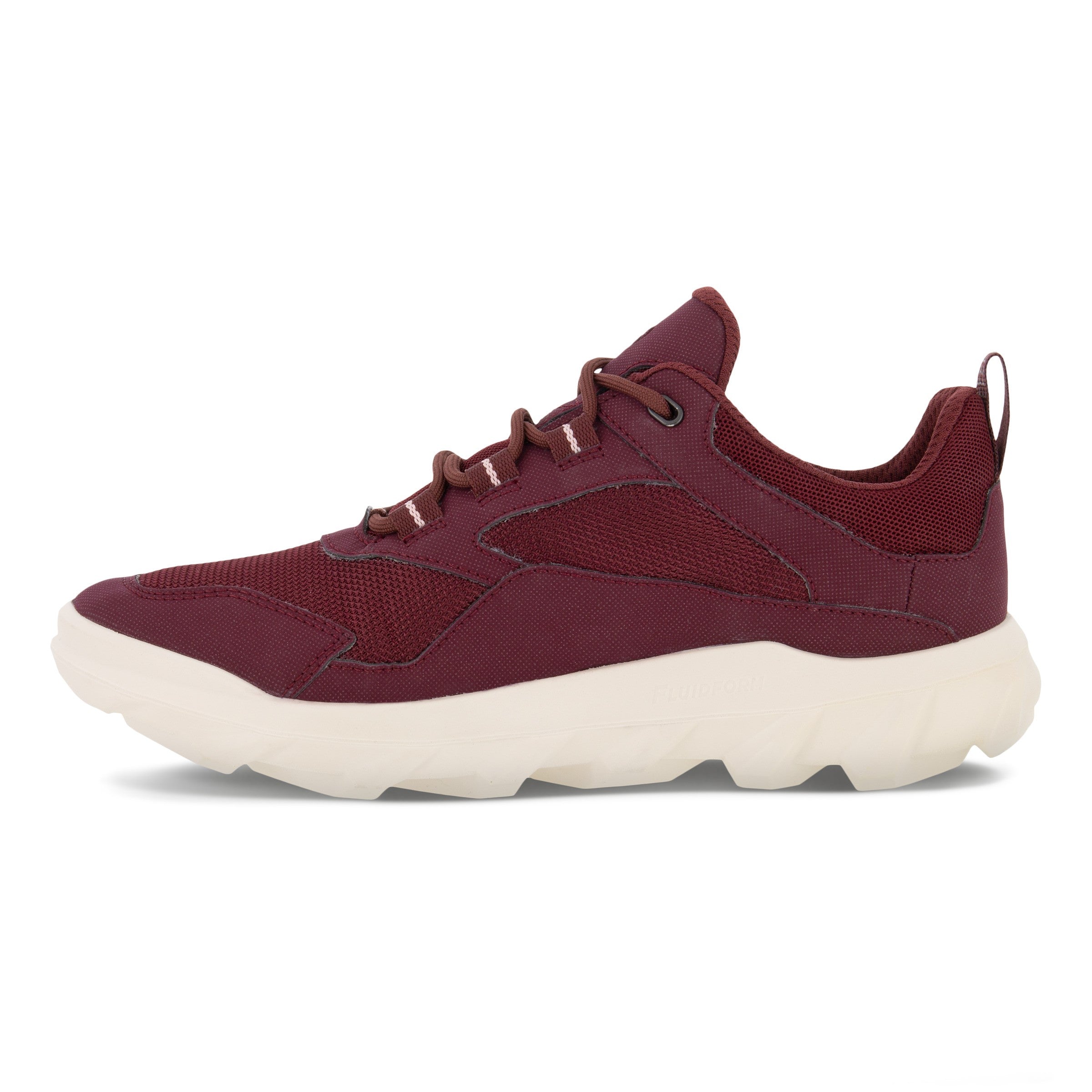 Ecco MX W Low GTX 820193 59223 Ladies Morillo Red Textile Waterproof Arch Support Lace Up Trainers