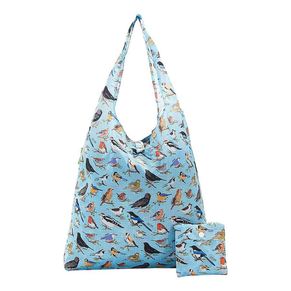 Eco Chic A17 Wild Birds Blue Recycled Plastic Shopper