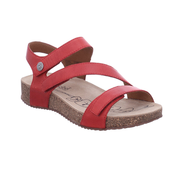 Josef Seibel Tonga 25 Rot Red Leather Strapy Sandals - elevate your sole