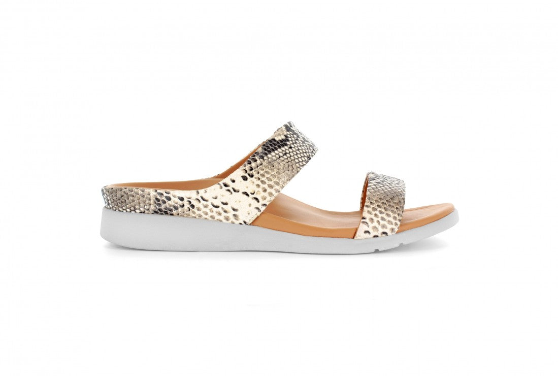Strive Faro Snake Print Leather Sandals - elevate your sole