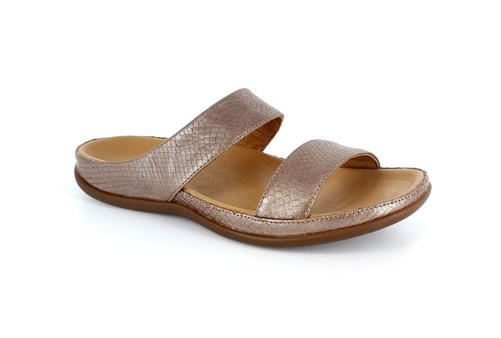 Strive Lombok Champagne Lizard Leather Sandal - elevate your sole