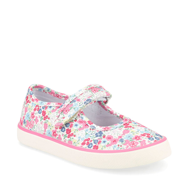 Start-Rite Blossom 6174_6 Girls Pink Floral Touch Fastening Canvas Shoes