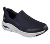 Skechers 232043 Arch Fit Banlin Mens Navy Blue Textile Arch Support Slip On Trainers
