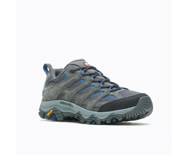 Merrell Moab 3 Gore-tex Mens Granite & Poseidon Leather & Textile Waterproof Lace Up Shoes