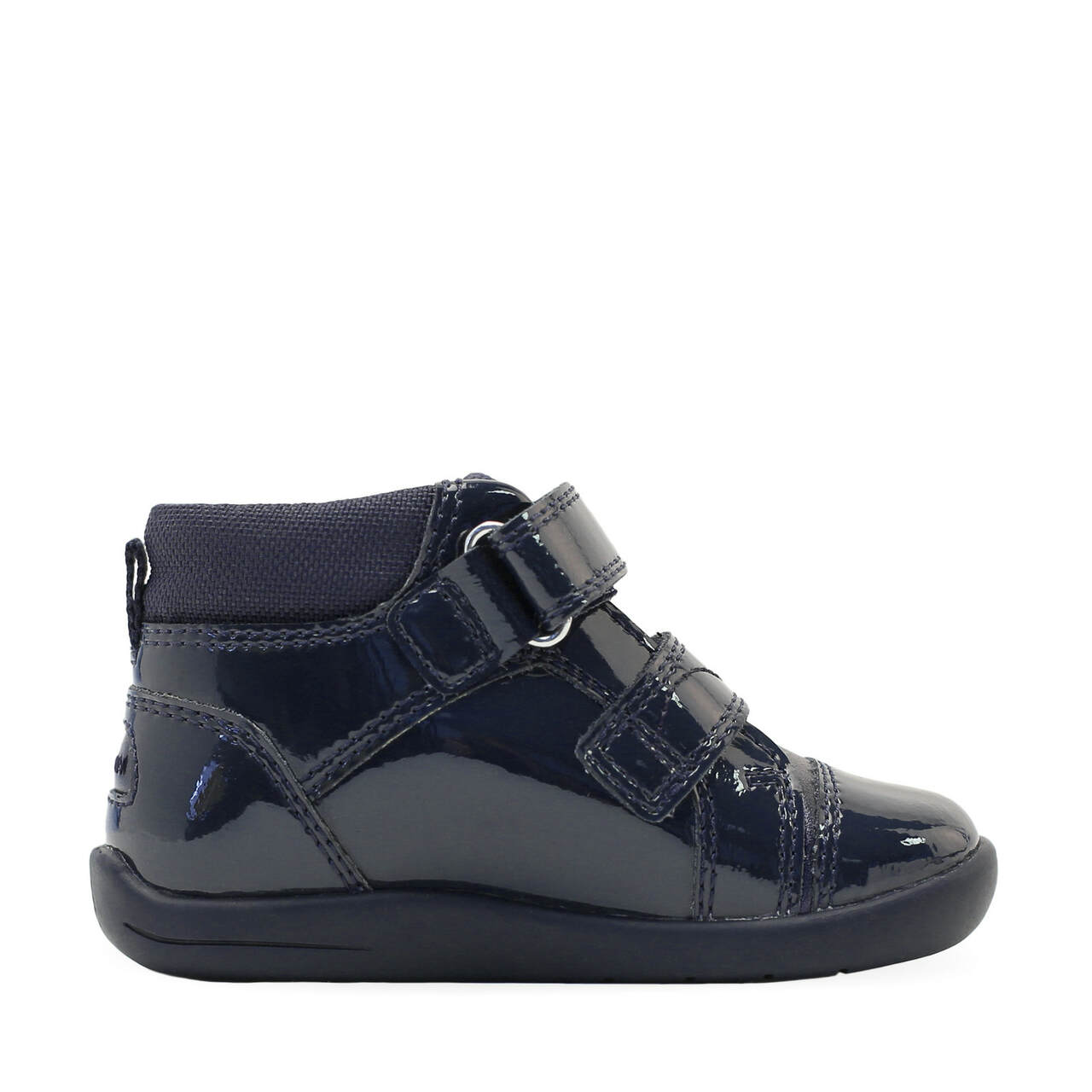 StartRite Daydream 0792_9 Girls Navy Iridescent Leather Touch Fastening Ankle Boots