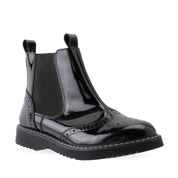 Start-Rite Revolution 3521_3 Girls Black Patent Chelsea Boot