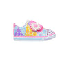 Skechers 314762N Sparkle Lite Mini Blooms Girls White Multi Rip-Tape Fastening Shoes