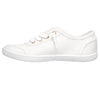 Skechers 33492 Bobs B Cute Ladies White Textile Vegan Slip On Shoes