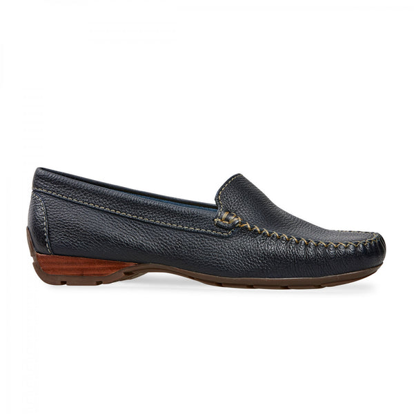 Van Dal Sanson Elba Blue Navy Soft Leather Loafer Driving Shoes