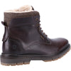 Hush Puppies Patrick Mens Brown Leather Waterproof Lace Up Ankle Boots