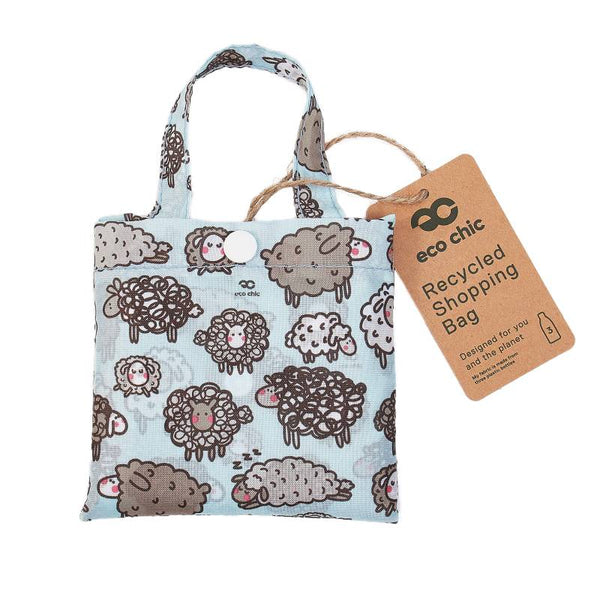 Eco Chic A44 Blue Cute Sheep Recycled Plastic Shopper