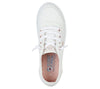 Skechers 33492 Bobs B Cute Ladies White Textile Vegan Slip On Shoes