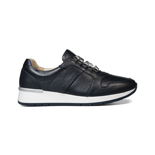 Van Dal Reydon 3317 4101 Ladies Midnight Navy Leather Lace Up Trainers