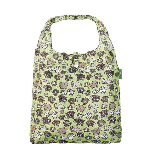 Eco Chic A44 Green Cute Sheep Recycled Plastic Shopper
