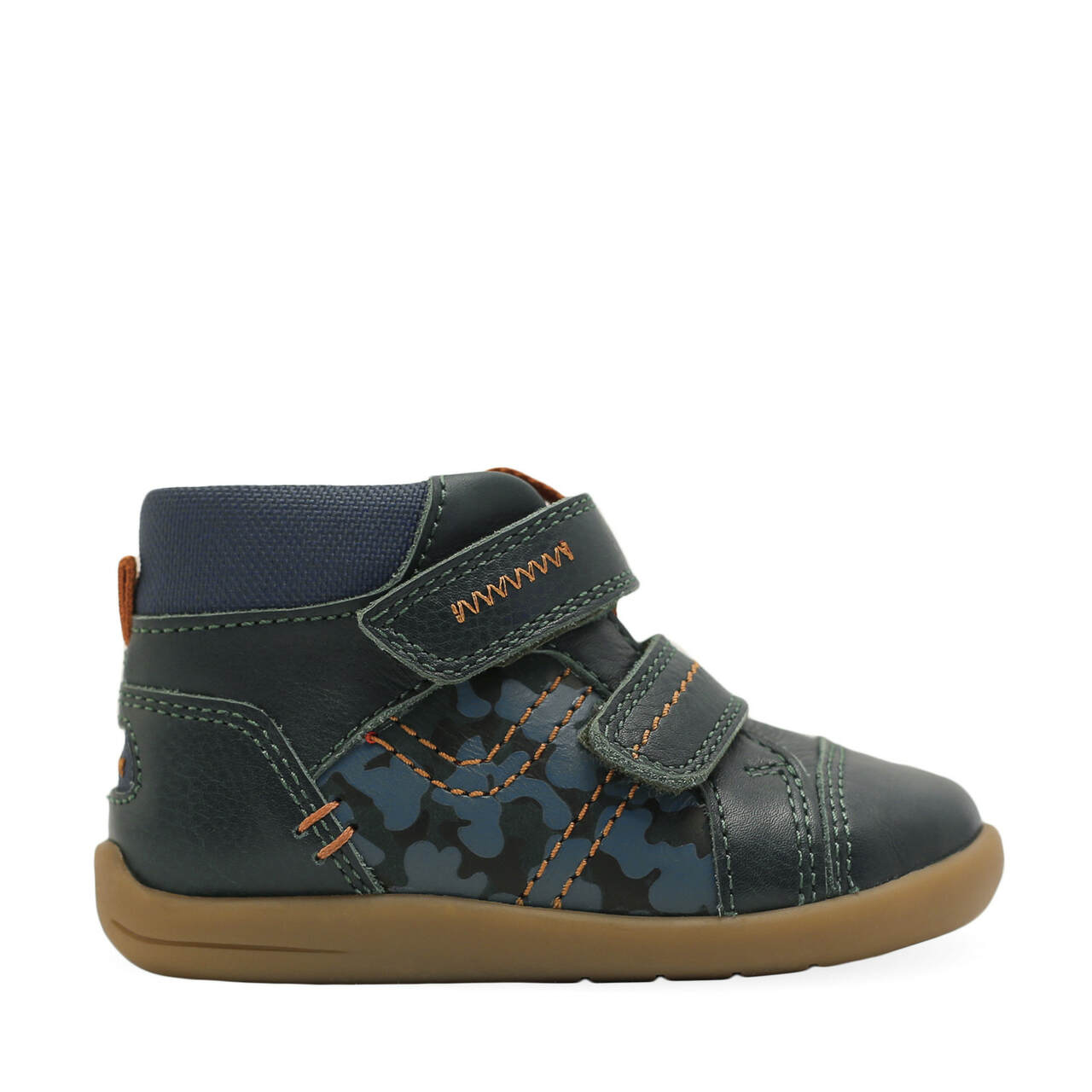 StartRite Adventure 0791_4 Boys Dark Green Leather Touch Fastening Ankle Boots