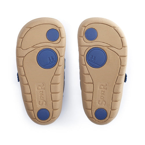 Start-Rite (JoJo) Companion 0815_9 Boys Navy Leather & Nubuck Touch Fastening Shoes