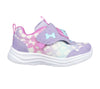 Skechers 302698N Glimmer Kicks Skech Pets Girls Lavender And Hot Pink Textile Touch Fastening Trainers