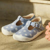 StartRite Bud 0811_2 Girls Blue Daisy Nubuck Buckle Shoes