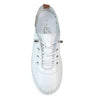 Lunar St Ives FLE030 Ladies White Leather Plimsoll Shoes