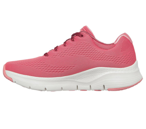 Skechers 149057 Arch Fit Big Appeal Ladies Rose Textile Arch Support Lace Up Trainers