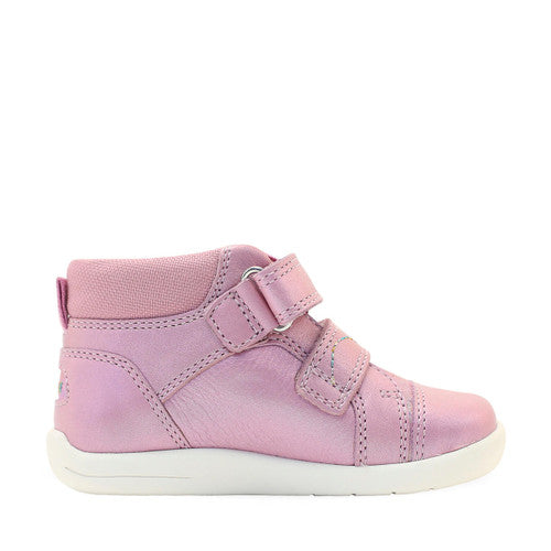 Start_Rite Daydream 0792_6 Girls Mauve Iridescent Leather Touch Fastening Ankle Boots