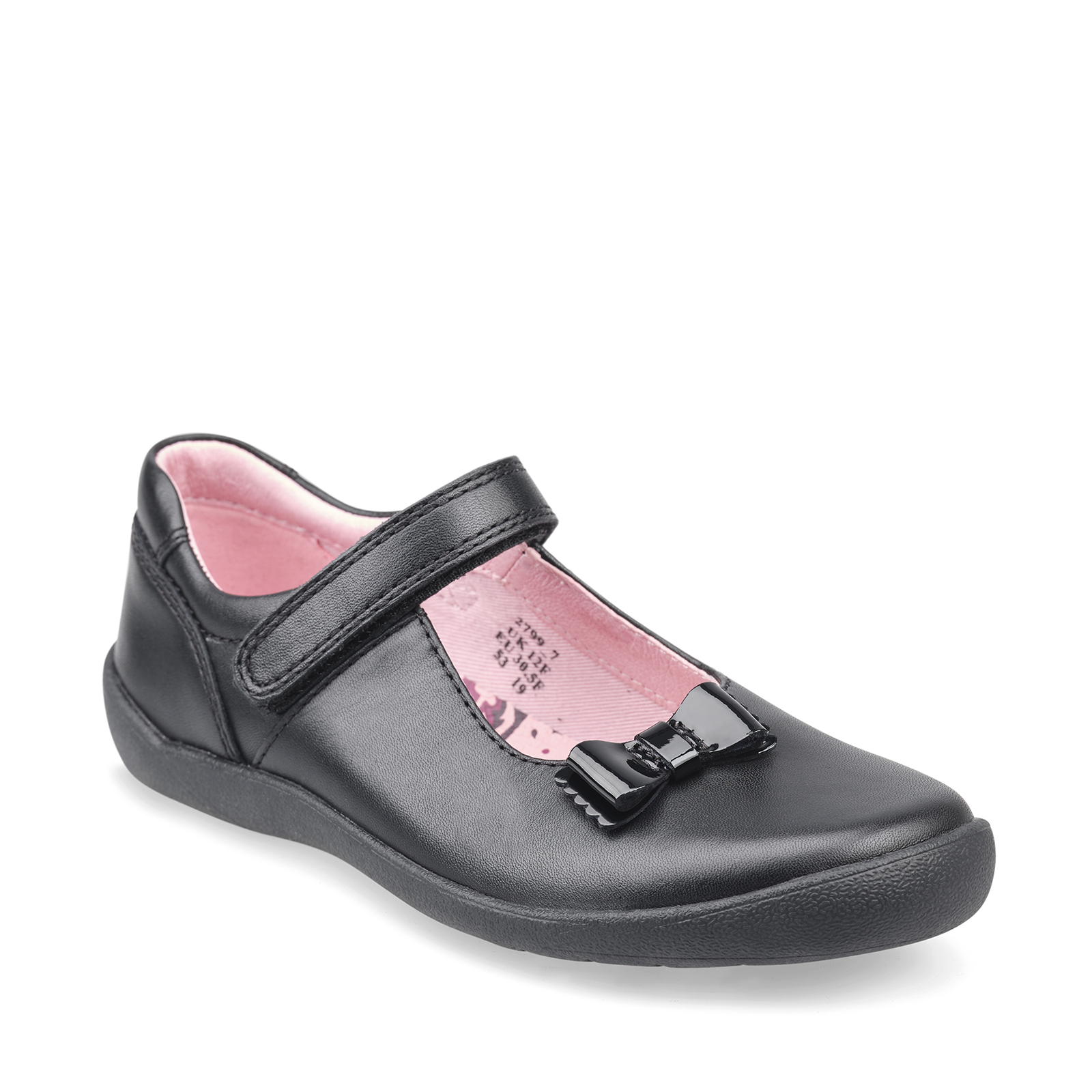 Start-Rite Giggle 2799-7 Black Leather Girls School Shoe