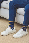 HJ Socks HJ640 Multi Stripe Comfort Top Socks