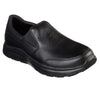 Skechers 77071EC Work Relaxed Fit Flex Advantage SR Bronwood Mens Black Leather Slip On Shoes
