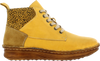 Adesso Melanie Ladies Yellow Leather Ankle Boots