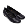 Van Dal Reece 3082 Ladies Midnight Crackle Leather Wider Fit Low Heel Shoes