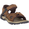 Merrell Kahuna 4 Strap Mens Brown Leather & Textile Touch Fastening Sandals
