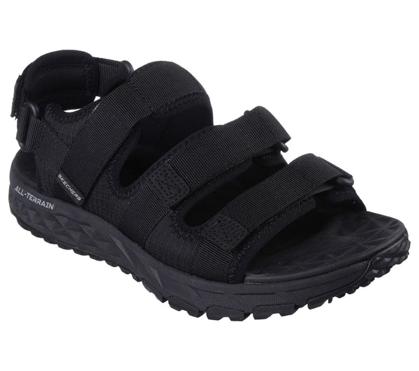 Skechers 237586 Escape Plan Trail Mens Black Textile Touch Fastening Sandals