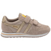 Gola Daytona Mirror Strap Kids Blossom and Gold Leather & Textile Touch Fastening Trainers