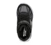 Skechers 400137N Flex Glow Elite Vorlo Boys Black And Silver Synthetic Touch Fastening Trainers