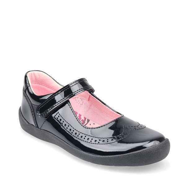 Start-Rite Spirit 2802-3 Girls Black Patent School Shoe