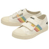 Gola Coaster Rainbow Stitch Girls Off White Multi Touch Fastening Trainers