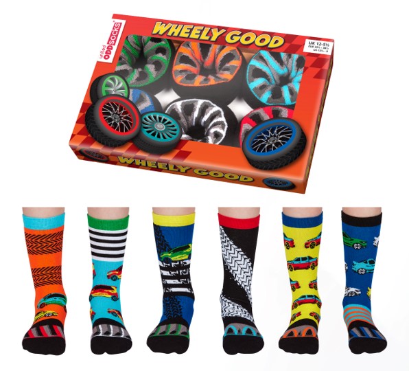 United Odd Socks Wheely Good Socks Box
