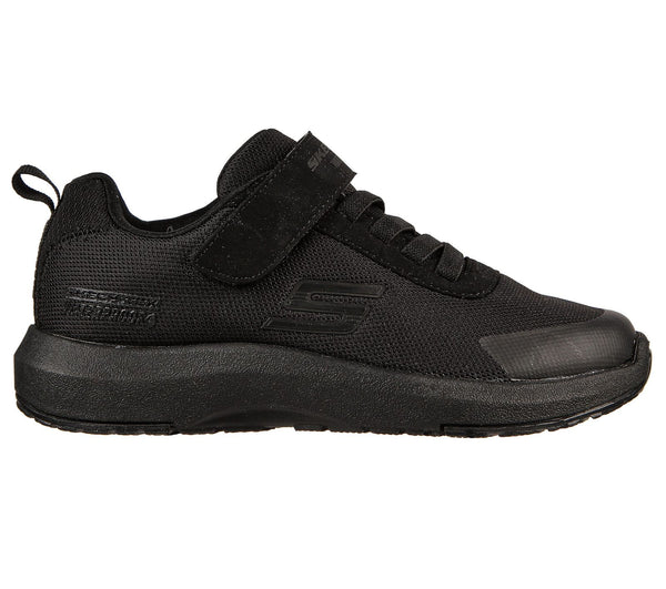 Skechers 403661L Dynamic Tread Hydrode Boys Black Textile Waterproof Touch Fastening School Shoes