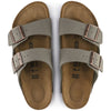 Birkenstock 151211 Arizona Mens BF Nubuck Stone Regular Fit Sandals