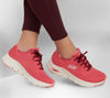 Skechers 149057 Arch Fit Big Appeal Ladies Rose Textile Arch Support Lace Up Trainers