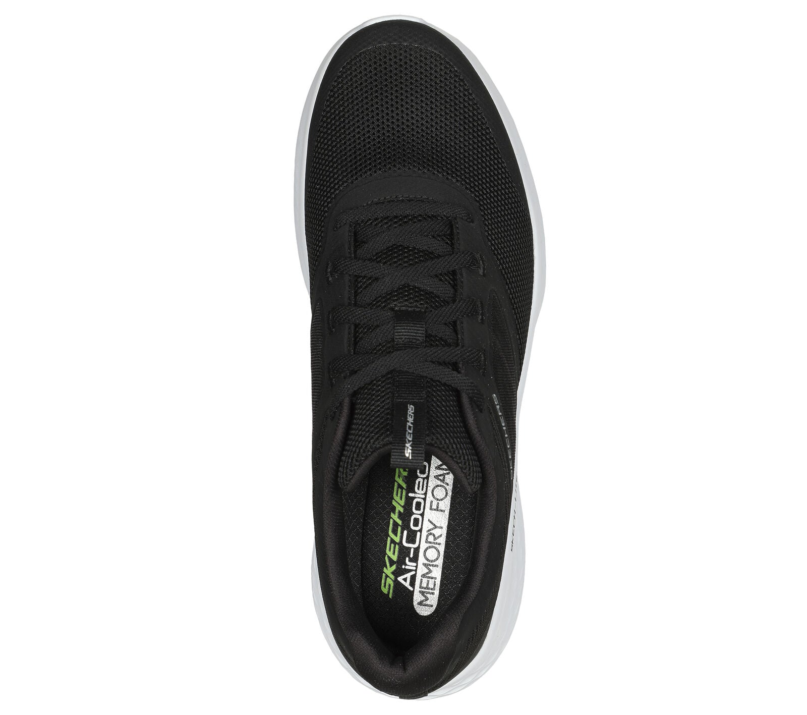 Skechers 232594 Skech Lite Pro New Century Mens Black And White Textile Lace Up Trainers