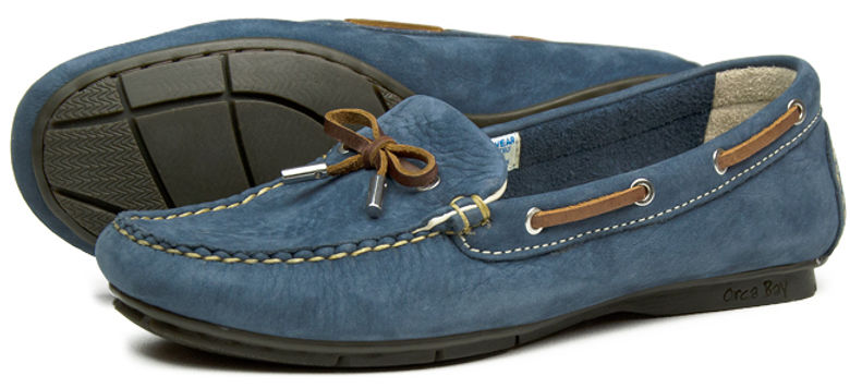 Orca Bay Ballena Ladies Denim Blue Leather Deck Shoes