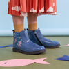 Start-Rite Chelsea 1724_2 Girls Dusty Blue Patent Chelsea Boots