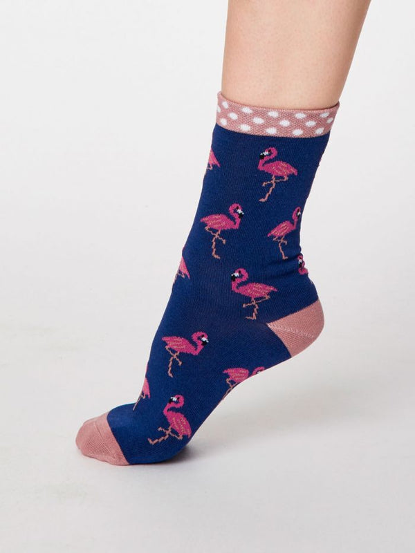 Thought SPW 487 Rosa Ladies Flamingo Bamboo Socks