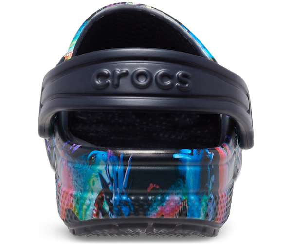 Crocs Classic Dino Clog T 208303-4LF Kids Deep Navy And Multi Clogs