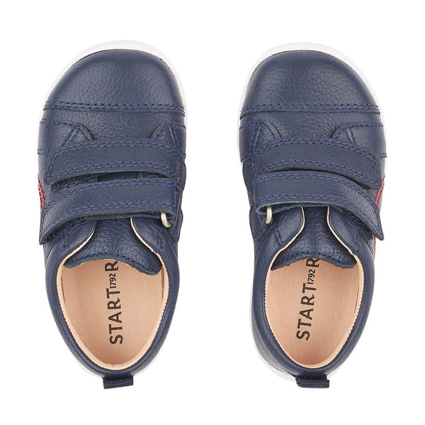 StartRite Tree House 0781_9 Boys Navy Leather Touch Fastening First Shoes